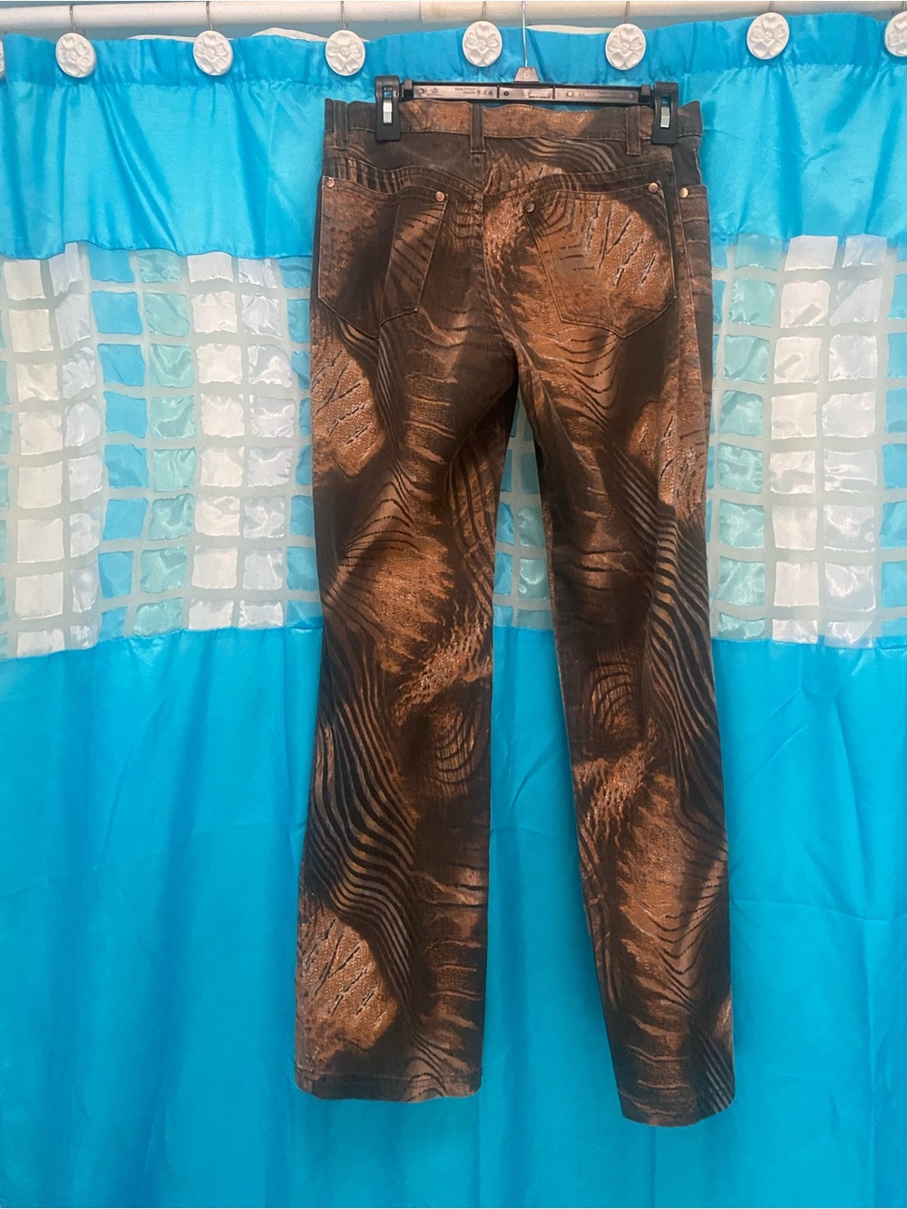Women’s  Brown Patterned Casual Pants